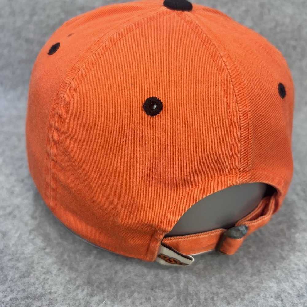 Vintage Y2K Oklahoma State Cowboys OSU Strapback Hat Orange Cap - Picture 4 of 11